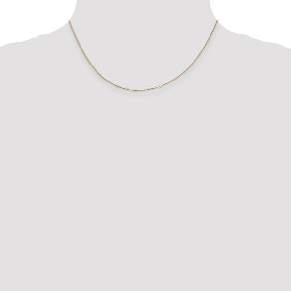 14KT Yellow Gold 16-inch 0.5MM Box Pendant Chain
