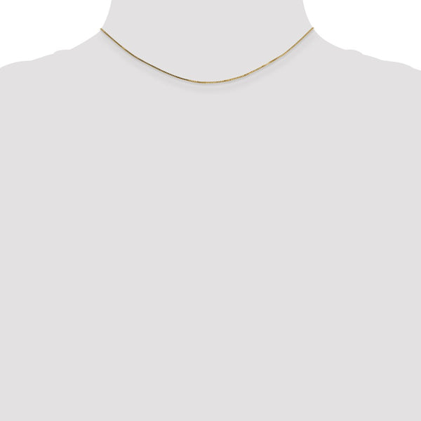 14KT Yellow Gold 14-inch 0.7MM Box Pendant Chain
