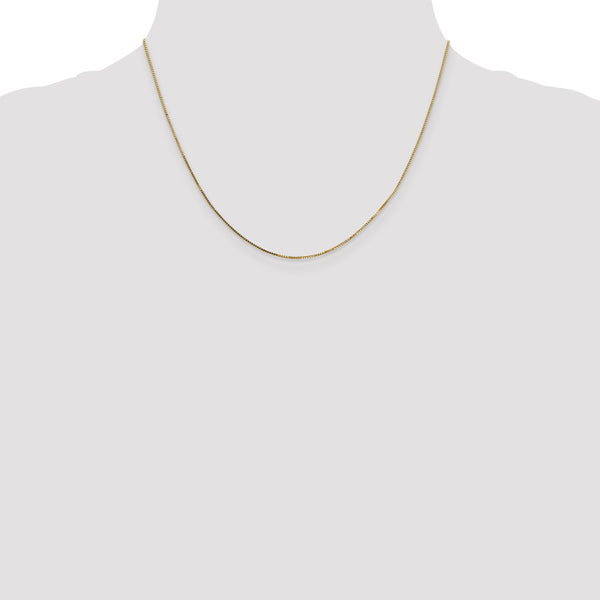 14KT Yellow Gold 18-inch 0.7MM Box Pendant Chain