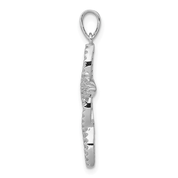 1/4 CTW Natural Diamond Pendant-Chain Not Included in 14KT White Gold