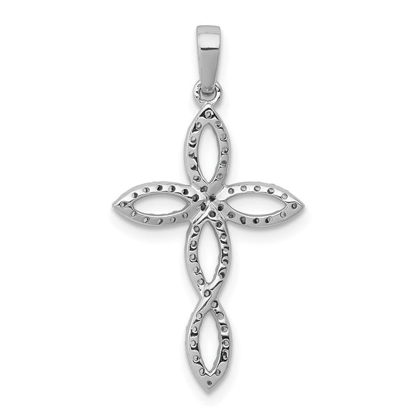 1/4 CTW Natural Diamond Pendant-Chain Not Included in 14KT White Gold