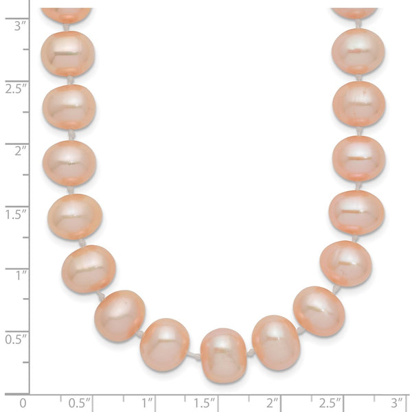 8X9MM Near Round Pearl 18-inch Necklace in 14KT Yellow Gold