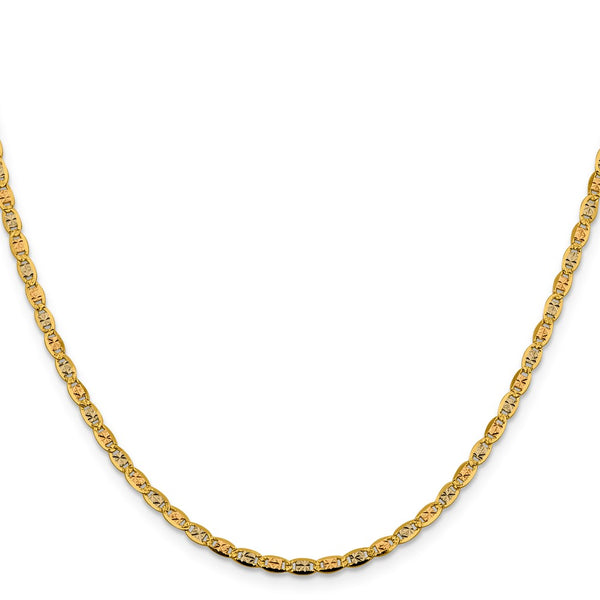 14KT Gold Tri-Color 20-inch 2.75MM Valentino Chain