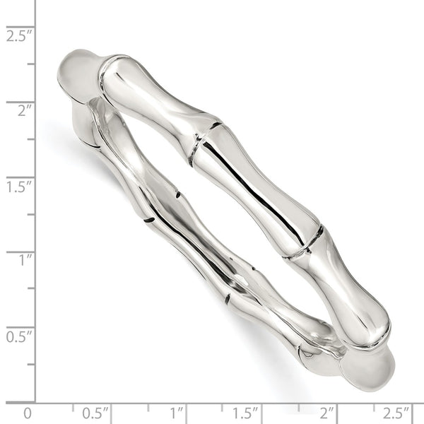 Sterling Silver 7.75-inch Bangle Slip-On Bracelet