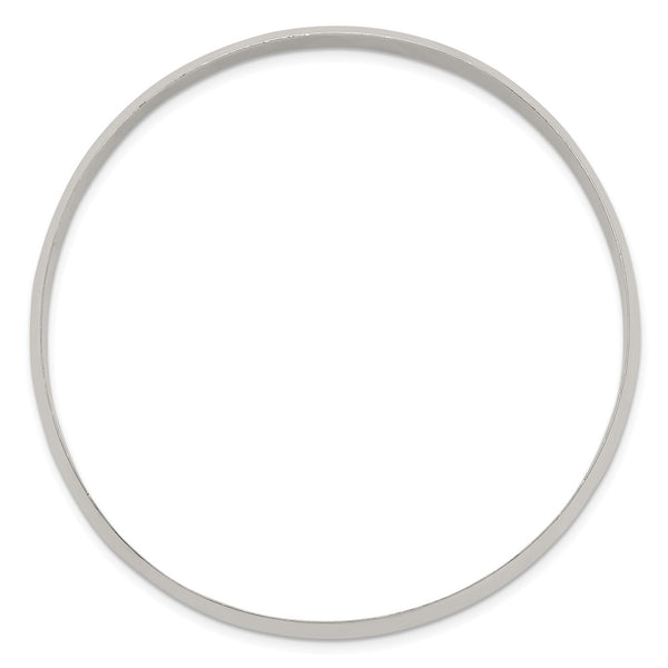 Sterling Silver 7.25-inch 6.25MM Bangle Slip-On Bracelet
