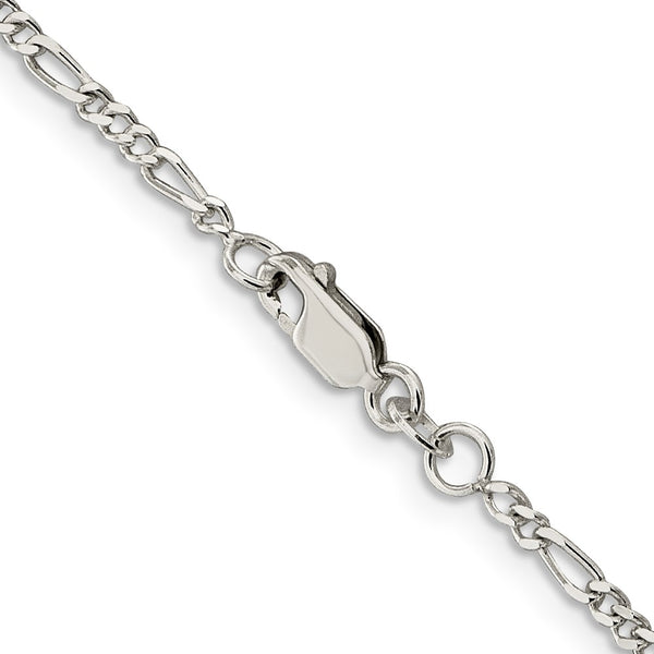 Sterling Silver 22-inch 2.25MM Figaro Chain