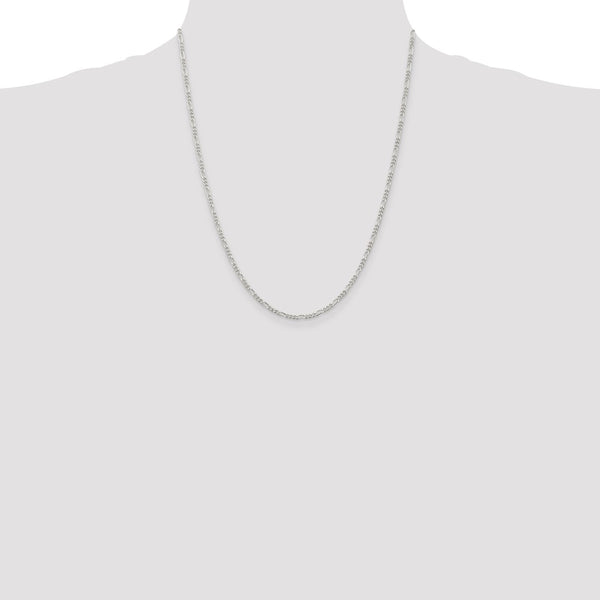 Sterling Silver 22-inch 2.25MM Figaro Chain