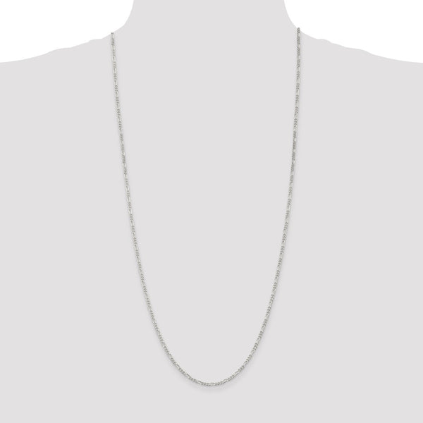 Sterling Silver 30-inch 2.25MM Figaro Chain