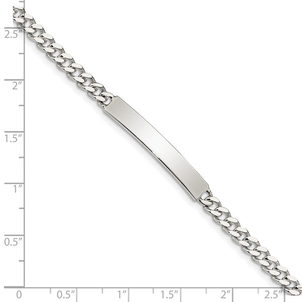 Sterling Silver 7-inch 5MM Lobster Clasp Curb ID Bracelet