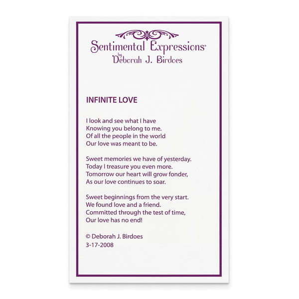 Sterling Silver Polished Infinite Love 18in Necklace
