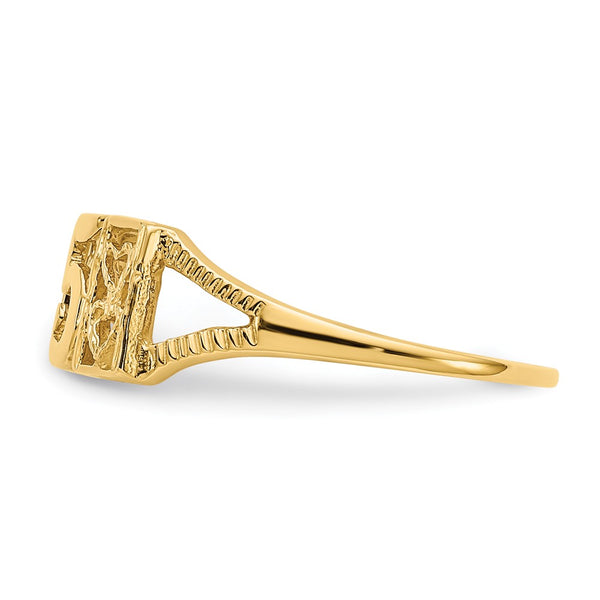 14KT Yellow Gold Quinceanera Ring; Size 7