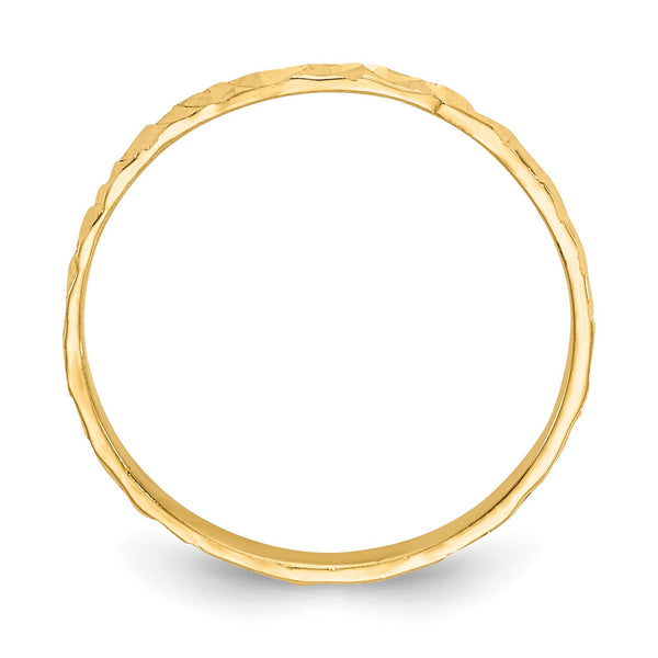 14KT Yellow Gold Childrens Ring; Size 3