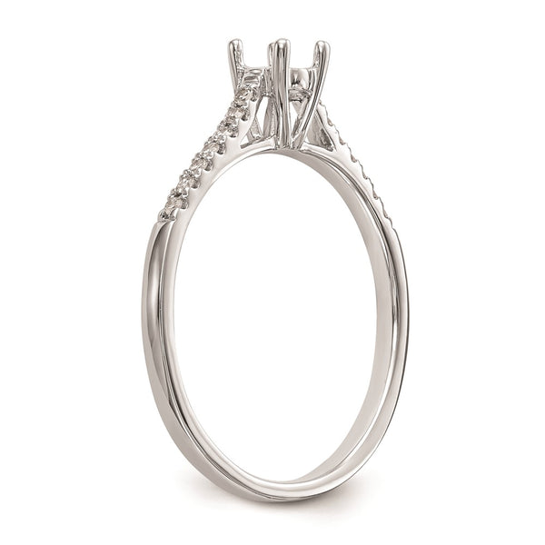 1/10 CTW Natural Diamond Promise Ring in 14KT White Gold. Size 7