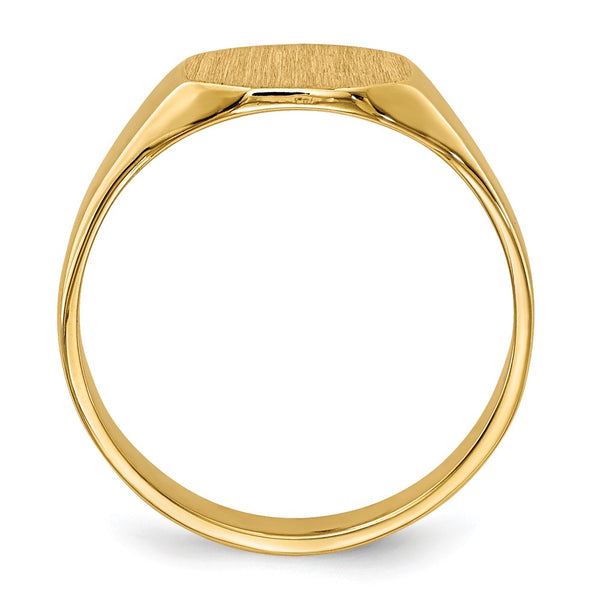 14KT Yellow Gold Childrens Signet Ring. Size 3