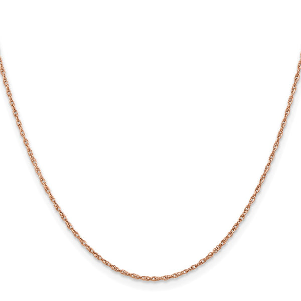 14KT Rose Gold 18-inch 1.15MM Cable Rope Pendant Chain