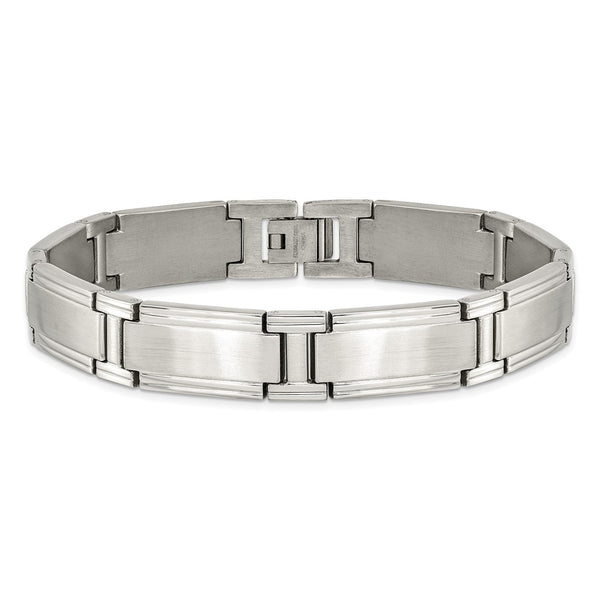 Stainless Steel Brushed and Polished 9.25in Bracelet