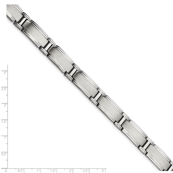 Stainless Steel Brushed and Polished 9.25in Bracelet