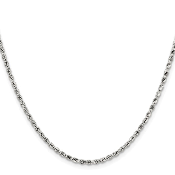 Stainless Steel 2.4mm 30in Rope Chain