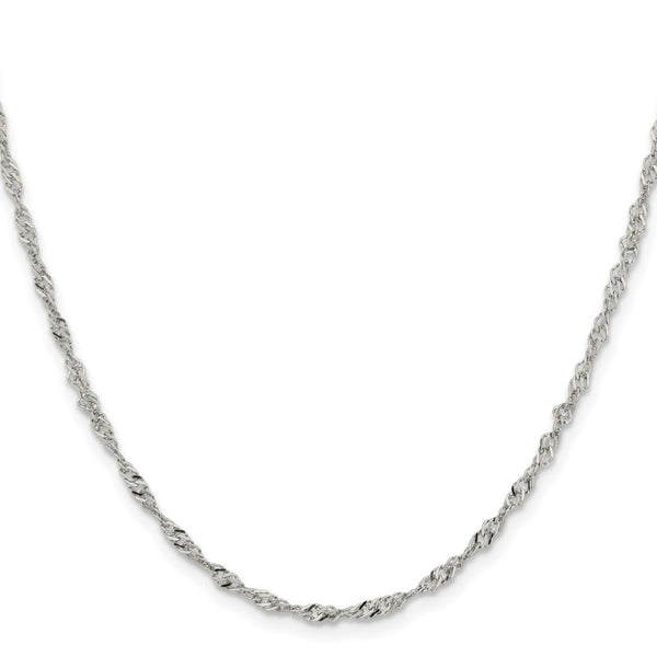Stainless Steel 2.5mm 24in Singapore Chain