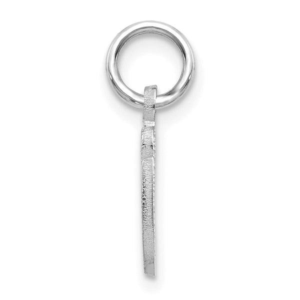 14KT White Gold 16X7MM Initial Pendant. Initial G. Chain not Included