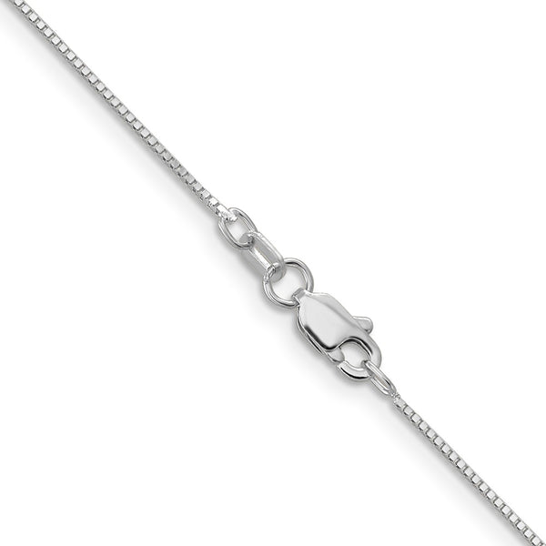 14KT White Gold 20-inch 0.7MM Box Pendant Chain