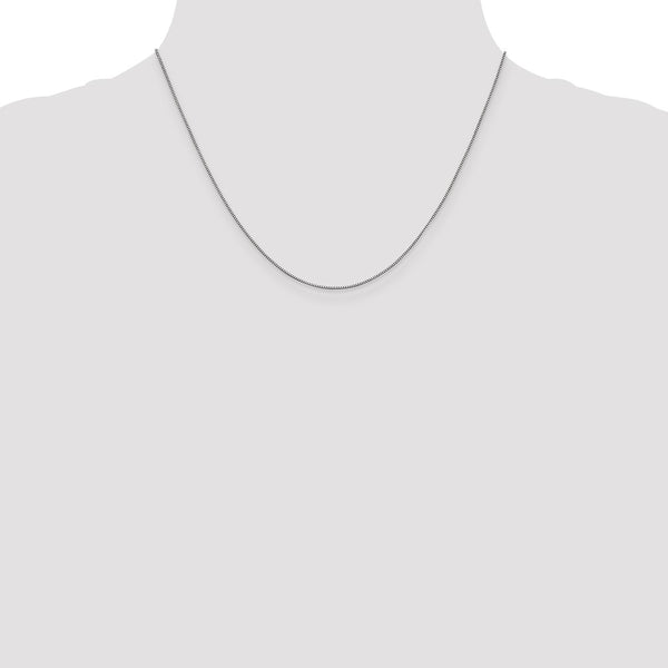14KT White Gold 18-inch 0.7MM Lobster Clasp Box Chain