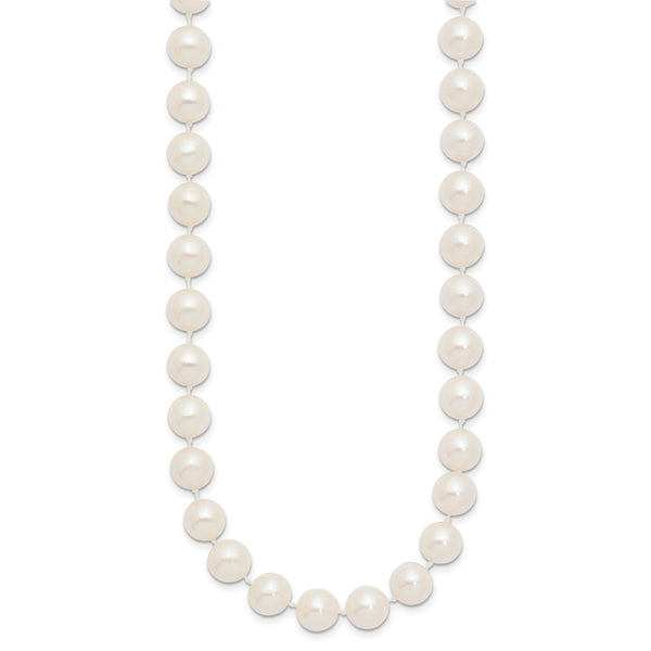 8X9MM Near Round Pearl Strand 20-inch Necklace in 14KT Yellow Gold