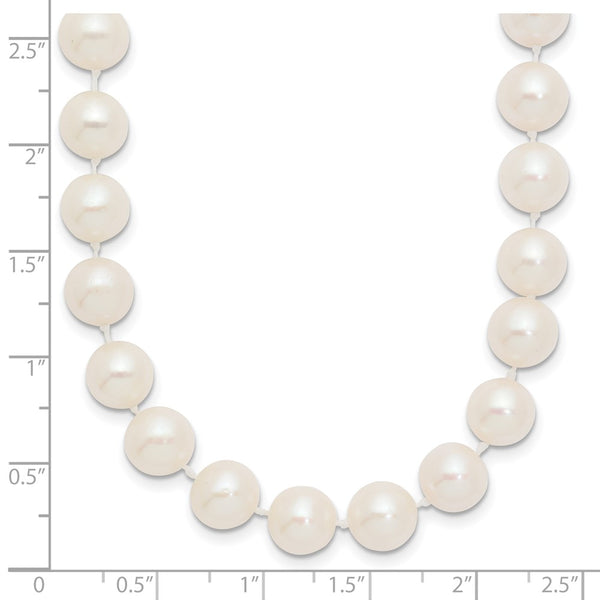 8X9MM Near Round Pearl Strand 20-inch Necklace in 14KT Yellow Gold