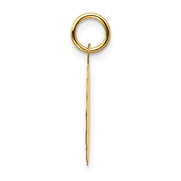 14KT Yellow Gold 22X16MM Graduation Day Charm Pendant. Chain not Included