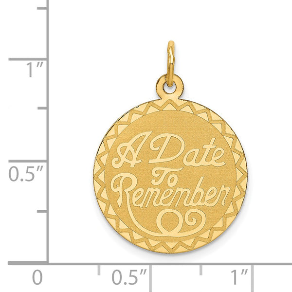 14KT Yellow Gold 27X19MM Pendant. Chain Not Included