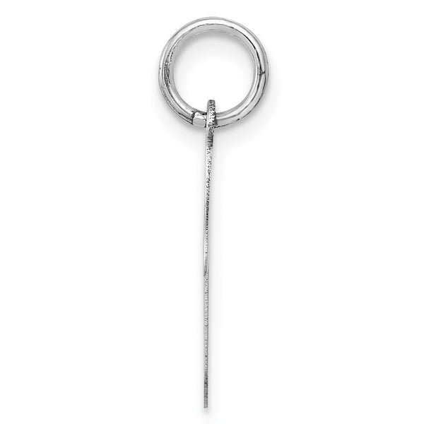 14KT White Gold 21X10MM Musical Note Pendant. Chain Not Included