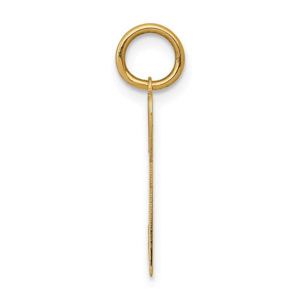 14KT Yellow Gold 20X7MM Key Pendant. Chain Not Included