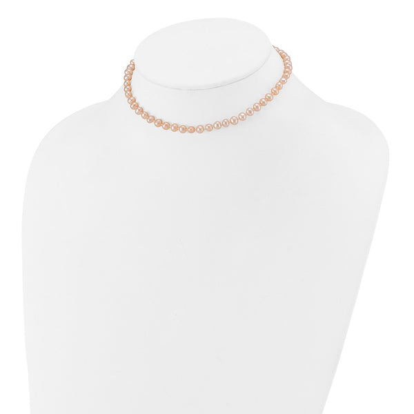 14KT Yellow Gold 4MM Pearl 12-inch Childrens Necklace