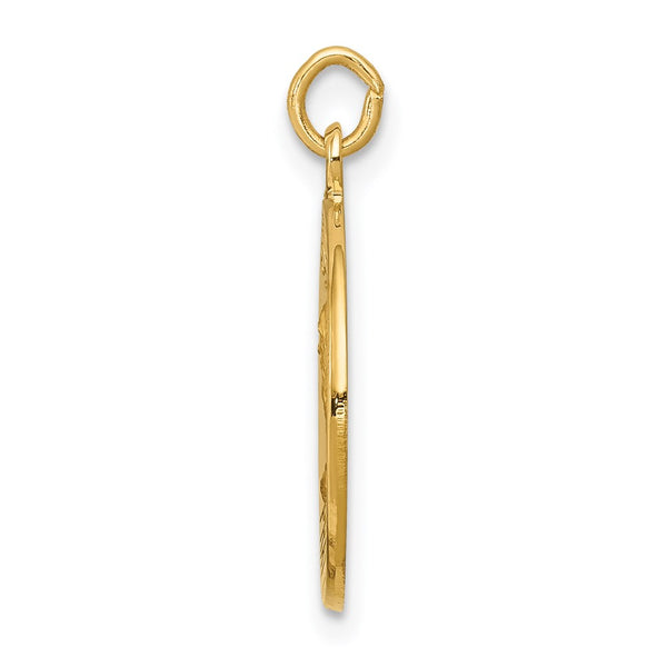14KT Gold Saint Andrew Medal Charm Pendant. Chain not Included.