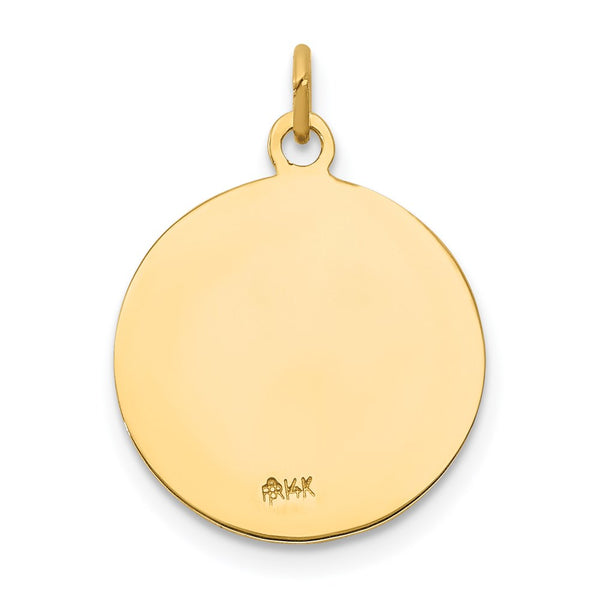 14KT Gold Saint Andrew Medal Charm Pendant. Chain not Included.