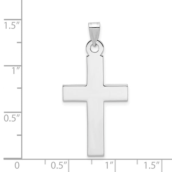 14KT Gold White Gold Cross Pendant. Chain not Included