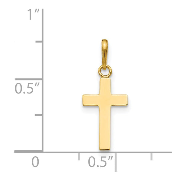 14KT Yellow Gold 20X8MM Childrens Cross Pendant. Chain Not Included