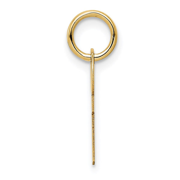 14KT Yellow Gold 17X5MM Key Pendant. Chain Not Included