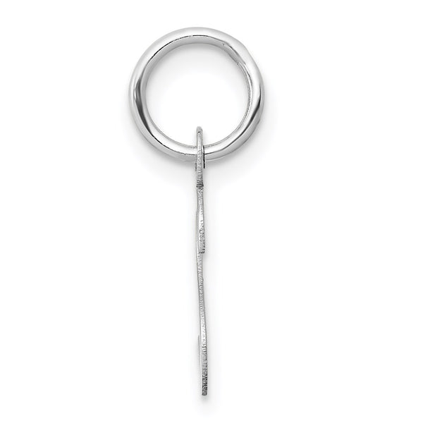 14KT White Gold Initial Pendant. Initial S. Chain not Included