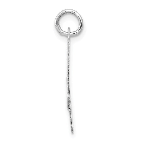 14KT White Gold 20X21MM Initial Pendant. Initial A. Chain not Included