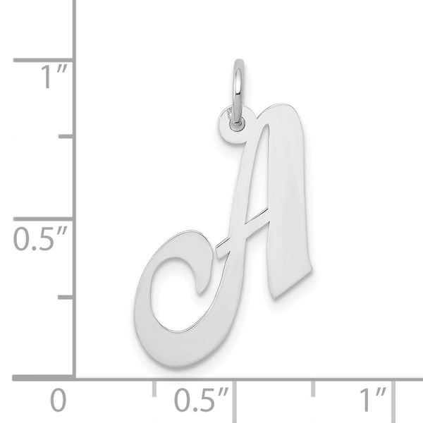 14KT White Gold 20X21MM Initial Pendant. Initial A. Chain not Included