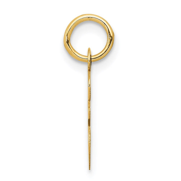 14KT Yellow Gold Initial Pendant. Initial E. Chain not Included