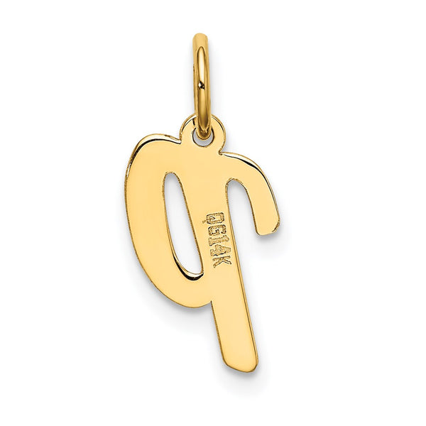 14KT Yellow Gold Initial Pendant. Initial P. Chain not Included