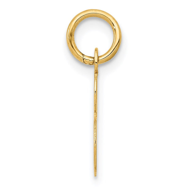 14KT Yellow Gold Initial Pendant. Initial S. Chain not Included