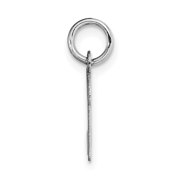 14KT White Gold Initial Pendant. Initial K. Chain not Included