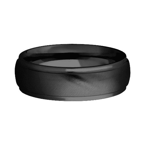 Lashbrook Zirconium Band with Angled Satin Polished Finish