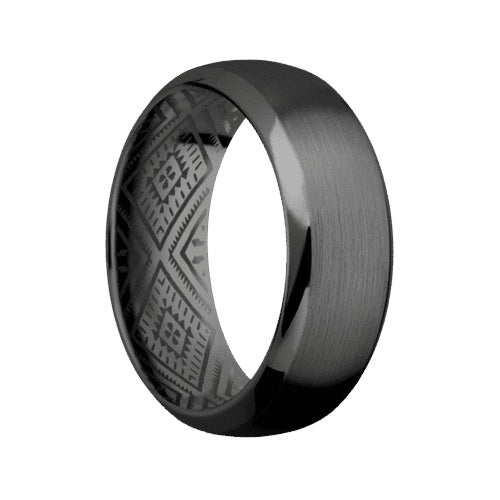 Lashbrook Zirconium Band with Satin Polished Finish