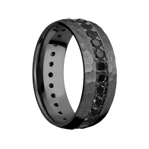 Lashbrook Zirconium Band with Hammer Finish