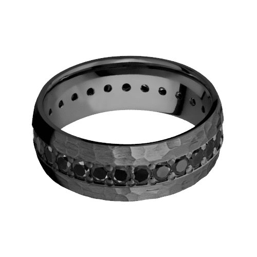 Lashbrook Zirconium Band with Hammer Finish