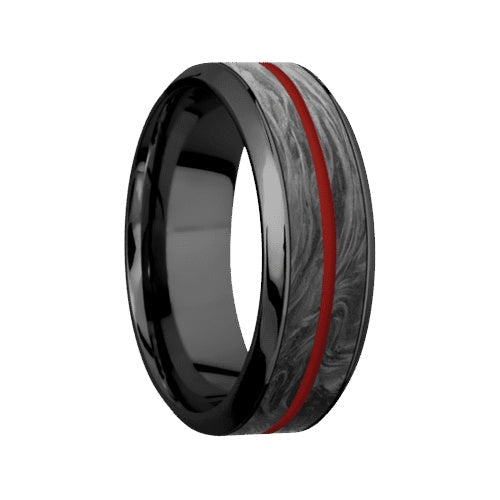 Lashbrook Zirconium Band with Polish Polished Finish
